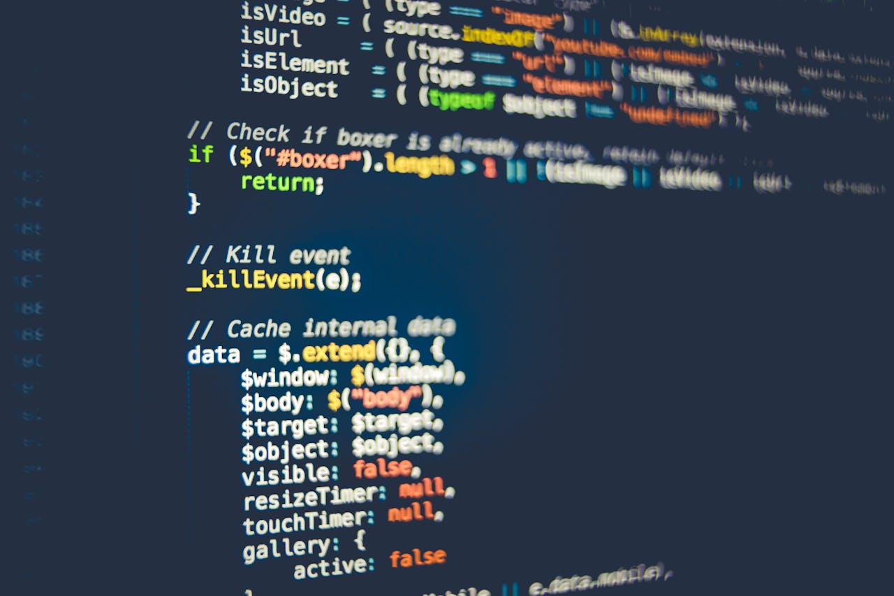 Crafting Captivating Headlines: Your awesome post title goes here Close-up of colorful programming code displayed on a computer screen, showcasing modern coding concepts.